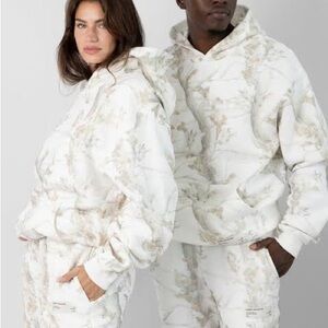 Comfrt white oak camo unisex oversized hoodie XS new